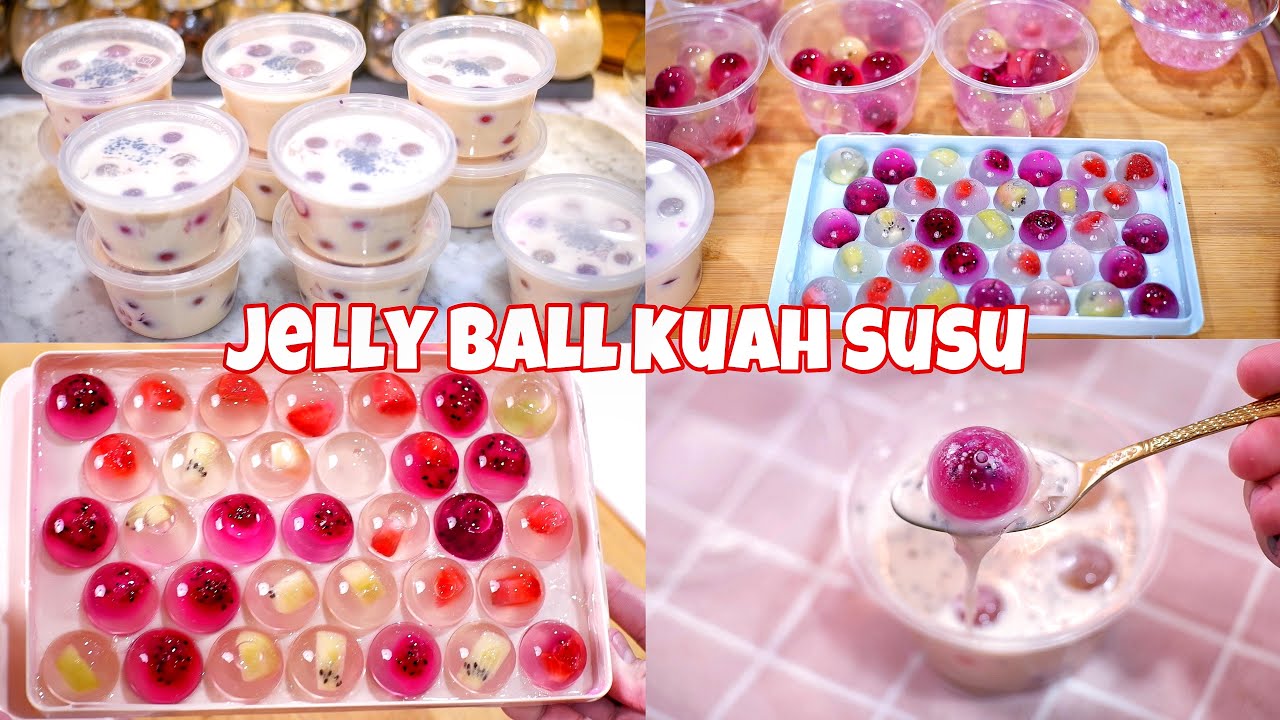 IDE JUALAN LARIS MANIS MENJELANG BUKA PUASA, JELLY BALLL KUAH SUSU