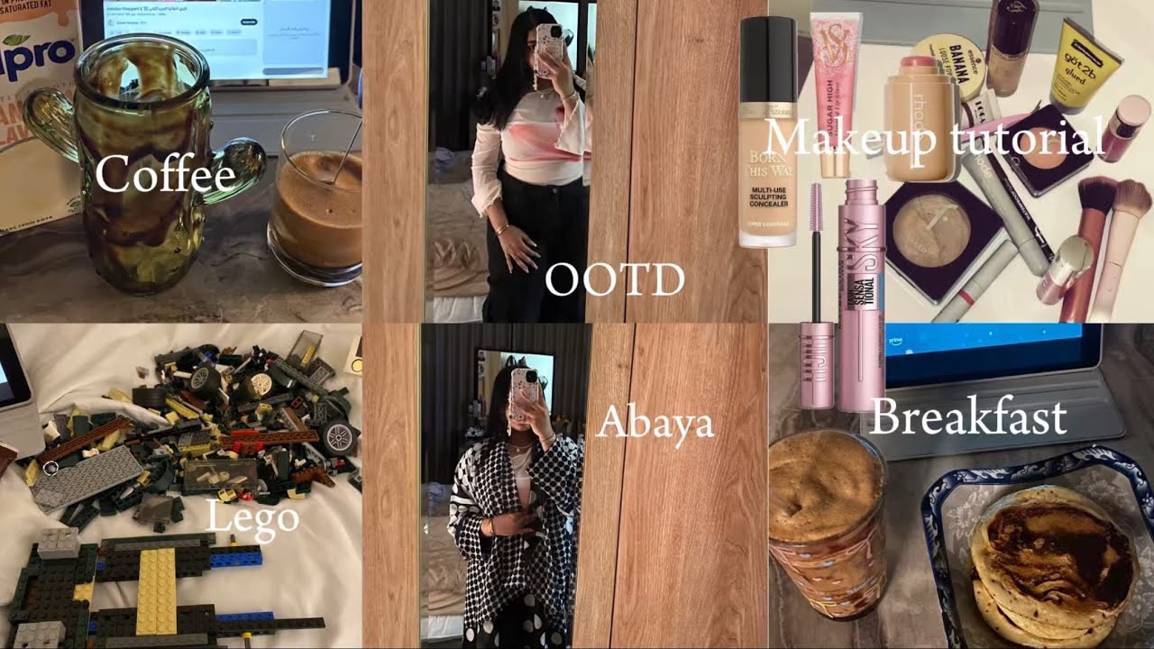 SPEND DAYS WITH ME | MAKEUP TUTORIAL, ABAYA, BREAKFAST, LEGO, OOTD, COFFEE, TALK, MATCHA 🥞🩰🎀🌟🪽