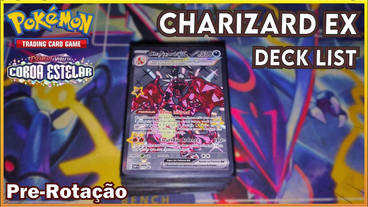 Mostrando o meu deck do Charizard ex (ATUALIZADO)