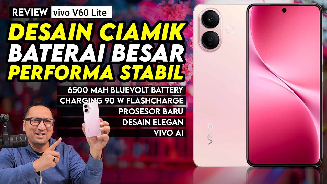 Desain Elegan dengan Baterai Besar dan Prosesor Baru! Review vivo V60 Lite