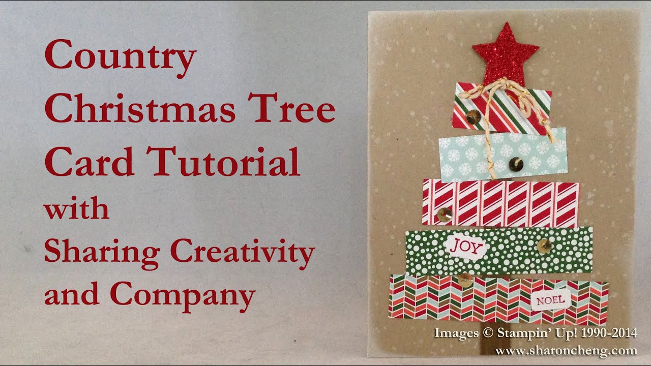 Country Christmas Tree with Sharing Creativity and Company