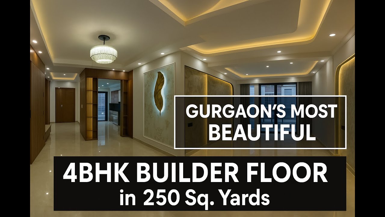 Most Beautiful 4BHK Floor in Gurgaon | 250 Sq Yards of Pure Elegance 🤩 || Ansal Esencia 📌 || Gurgaon