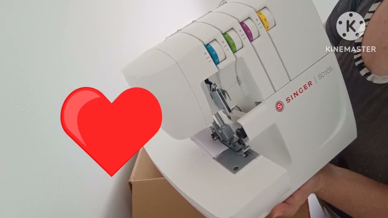 máquina doméstica overloque Singer - comprei - acabou de chegar 