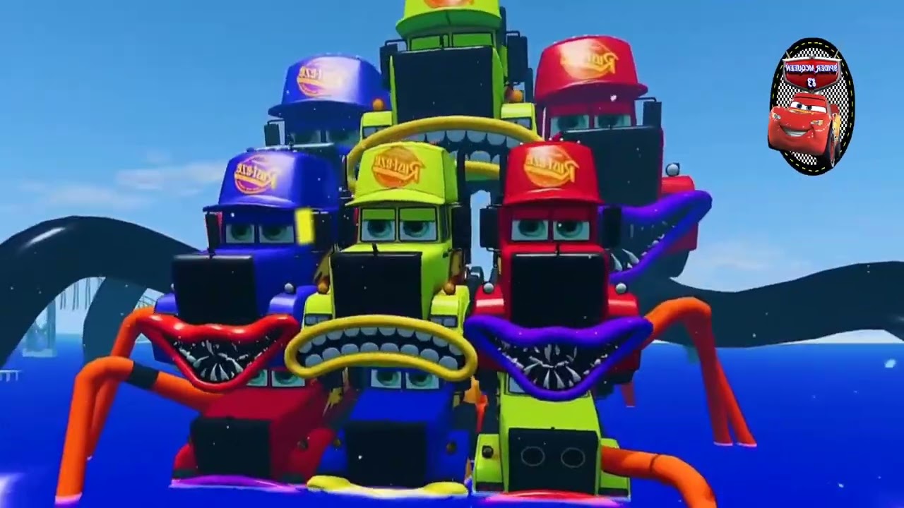 Epic Escape From The Lightning McQueen Boxy Boo Eater&Monster Train Eater- Coffin Dance Song (COVER)