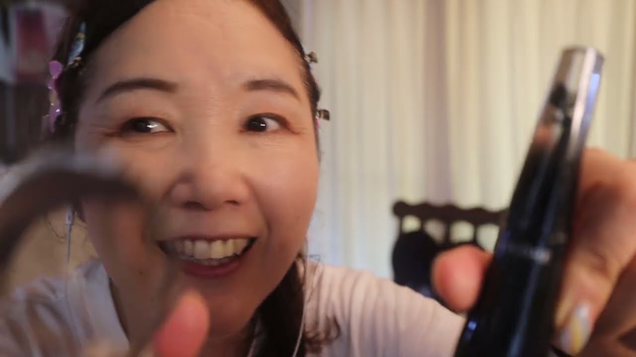 【ASMR】my makeup routine💄自分の顔にいつものメイクアップ✨