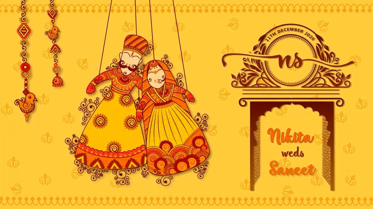 Nikita weds Saneet | Marwar India Wedding Invitation | Latest Rajasthani Wedding Invitation Video