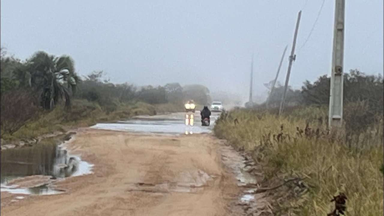 ARAMBARE RS LAGOA DOS PATOS TRANSBORDA E ALAGA ESTRADA ENTRE ARAMBARE SANTA RITA DO SUL
