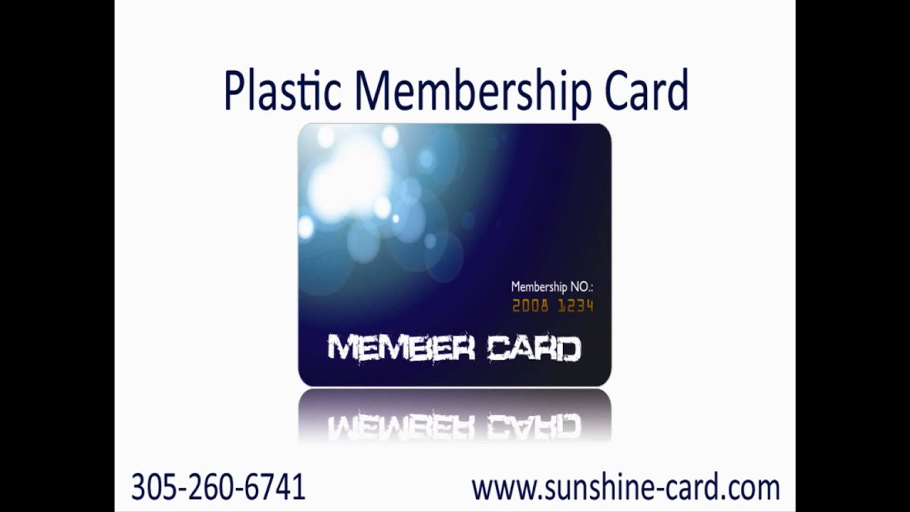 Plastic Membership Cards by Sunshine Card