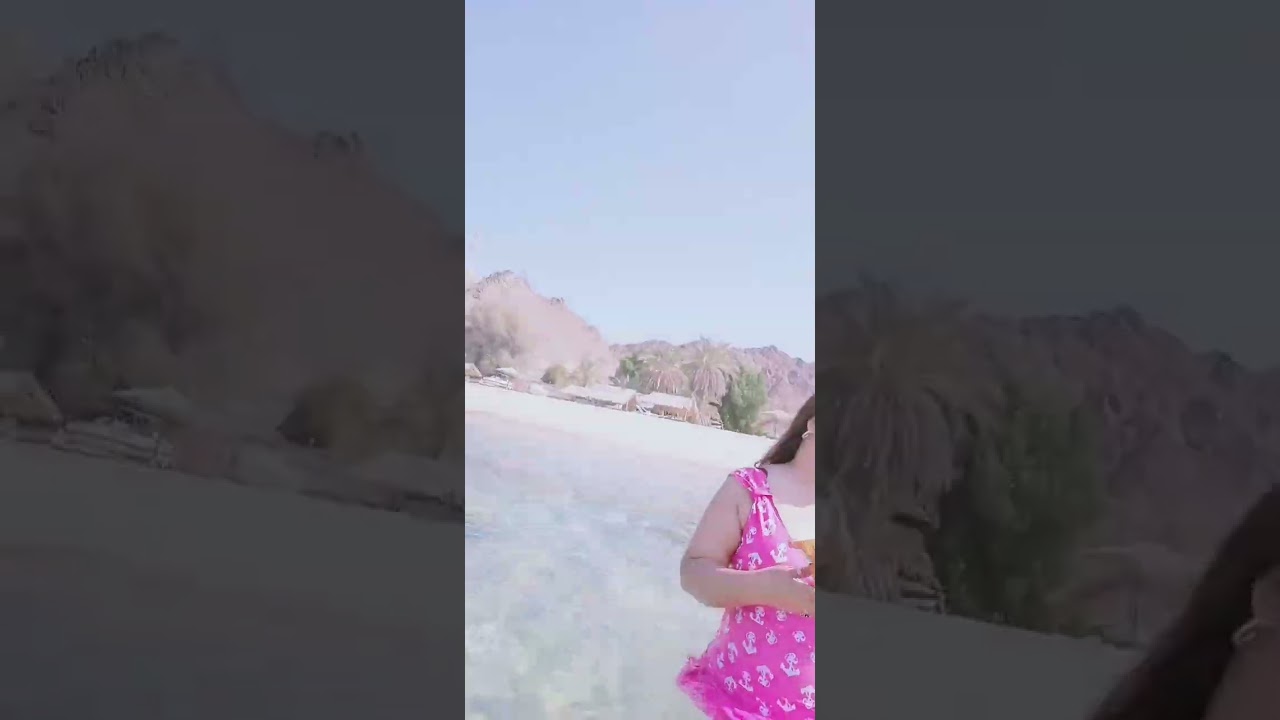 swimming with friends in yacht club Beach Muscat Oman