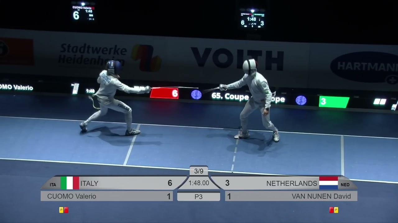 2025 Heidenheim CDE Mens Epee P3 Italy vs Netherlands