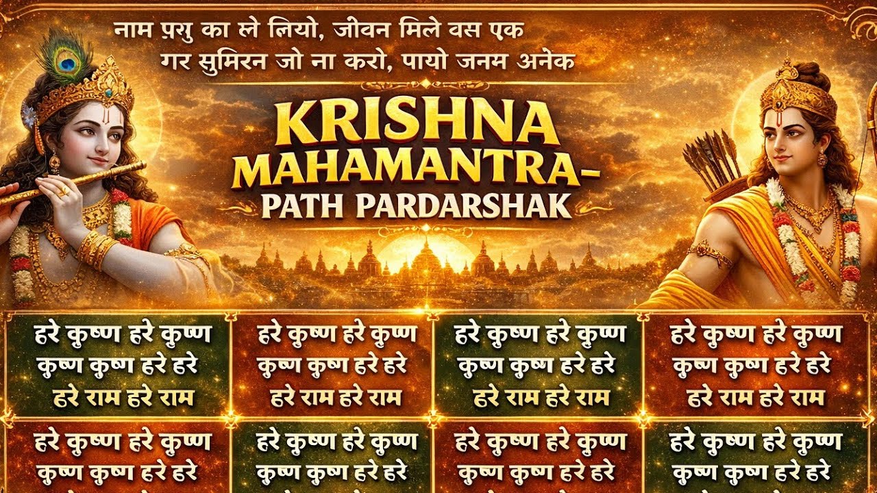 Krishna Mahamantra-Path Pardarshak। कृष्ण महामंत्र Krishna Mahamantra। कृष्ण महामंत्र। AI vedio