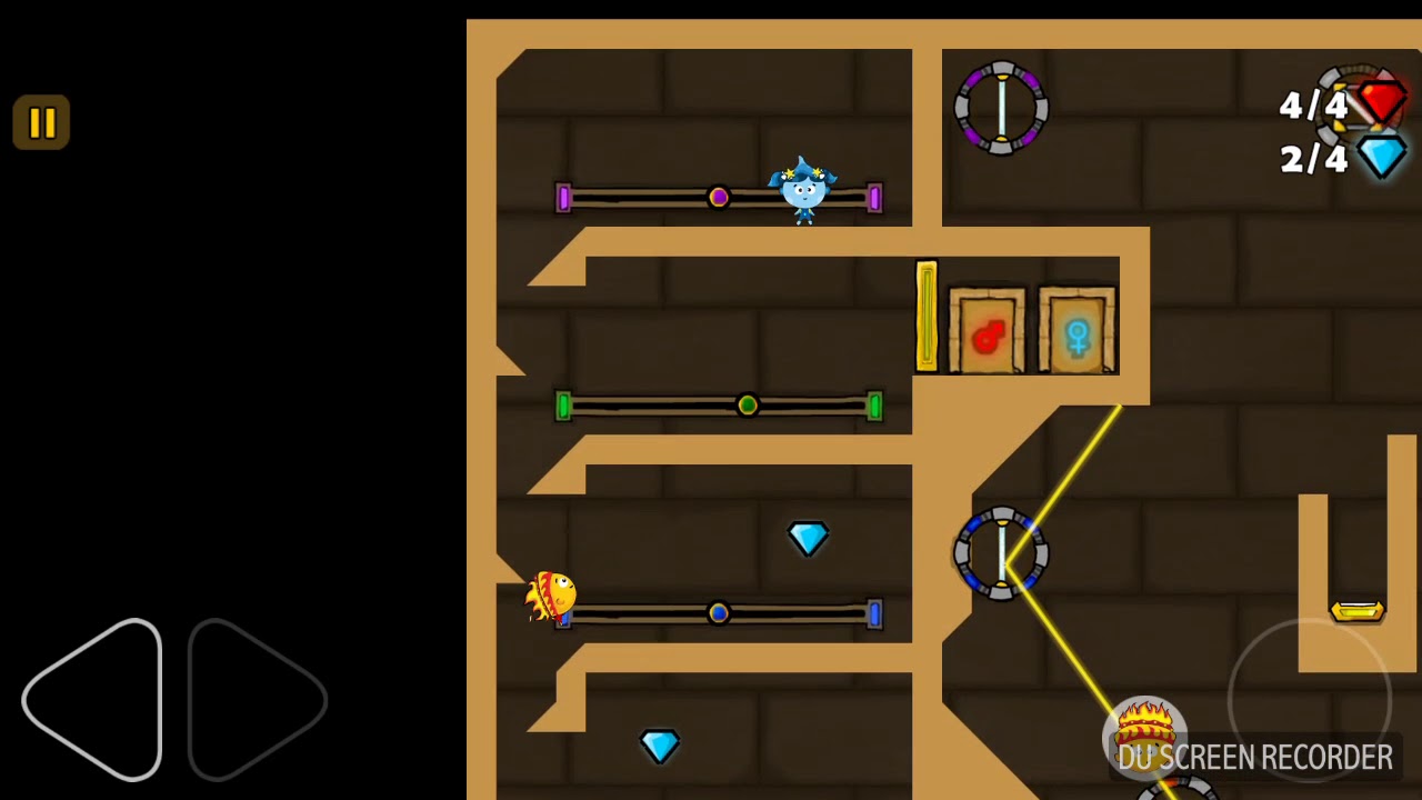 Level 19 - Fireboy in The Light Maze