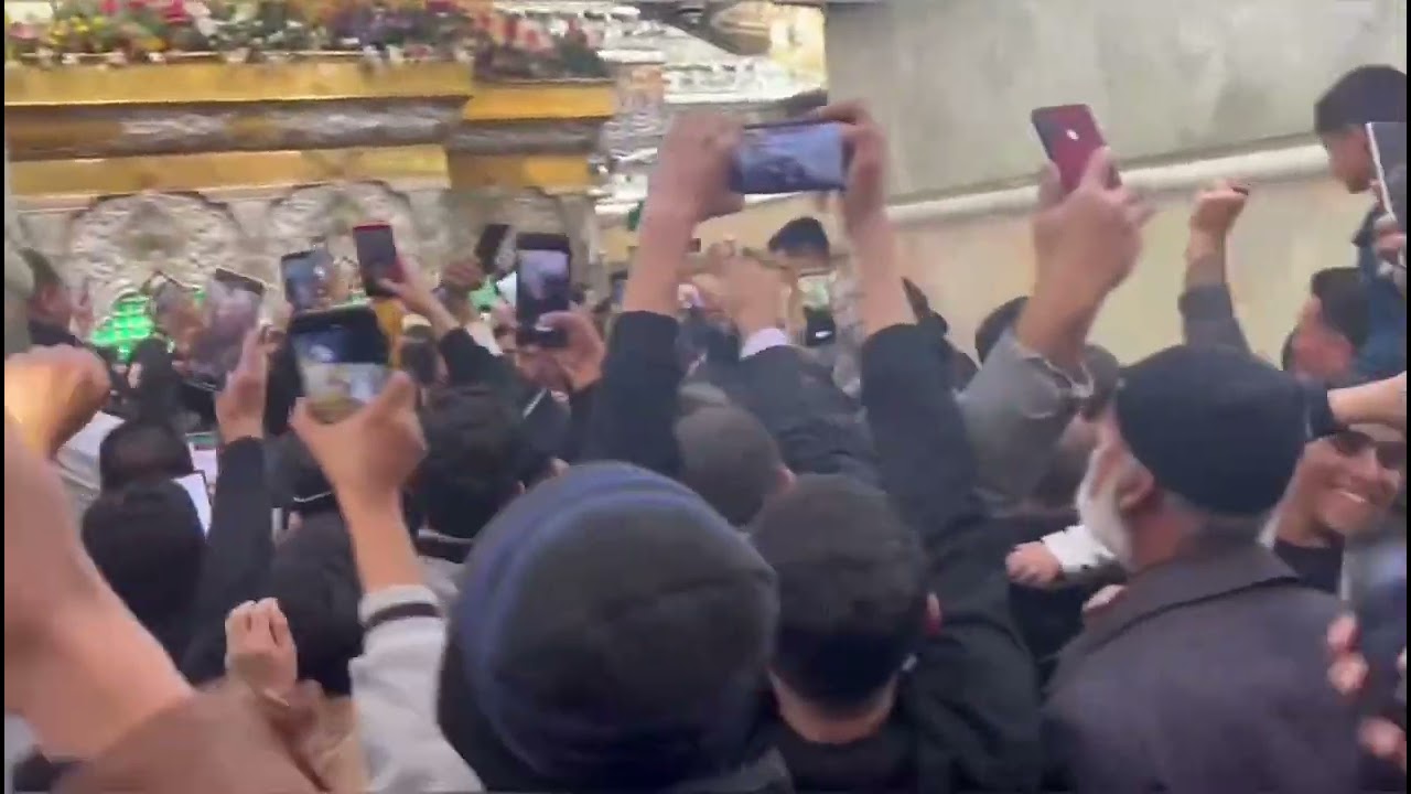 جانب من زيارة سماحة السيد القائد مقتدى الصدر لمرقد الامام الحسين واخيه ابا الفضل العباس ع 13رجب 1444