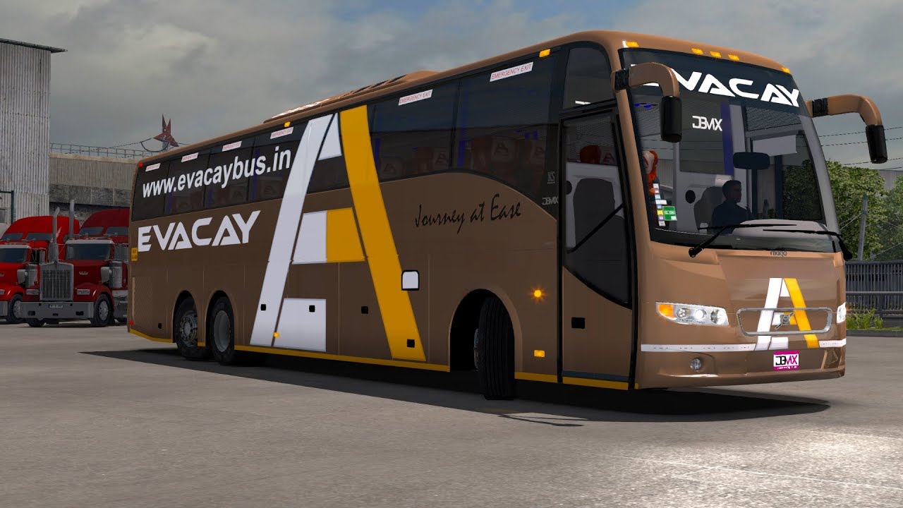 🔴 Evacay Bus - Volvo - Exploring Promods [ETS 2 Indian Bus Mod]
