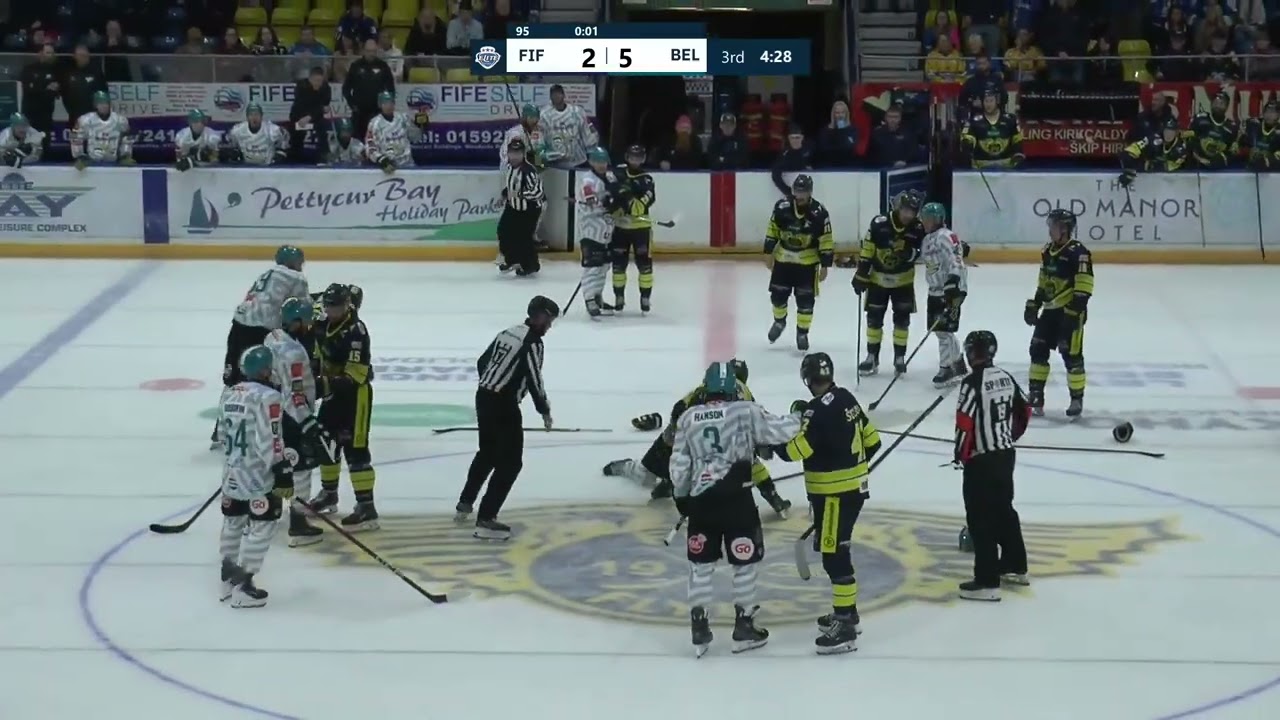 Garet Hunt vs Nicolas Guay / Ian Scheid vs Ciaran Long EIHL fights 19-10-25