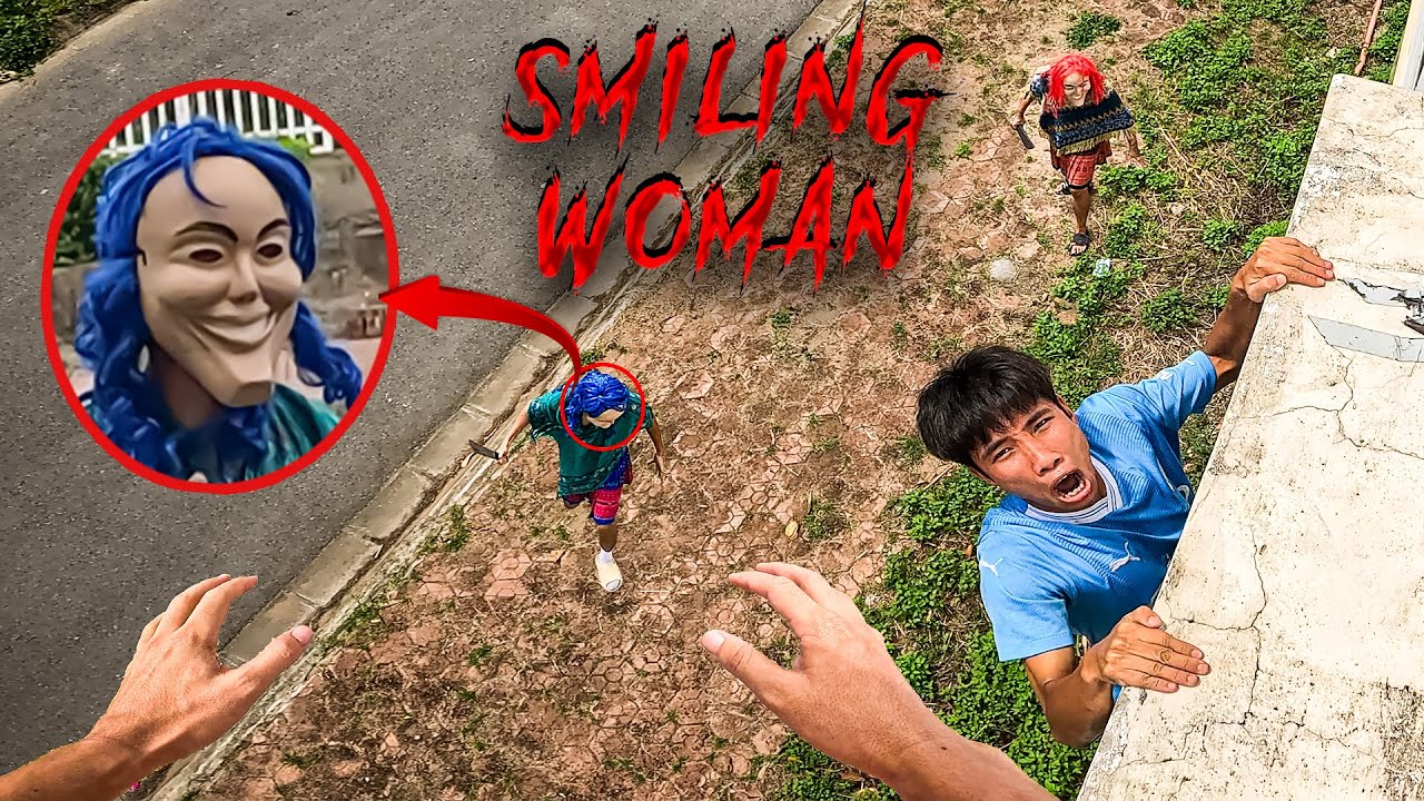 SMILING WOMAN REAL LIFE ESCAPE 12.0 | Horror Parkour Pov Short | Bubbles 3Run