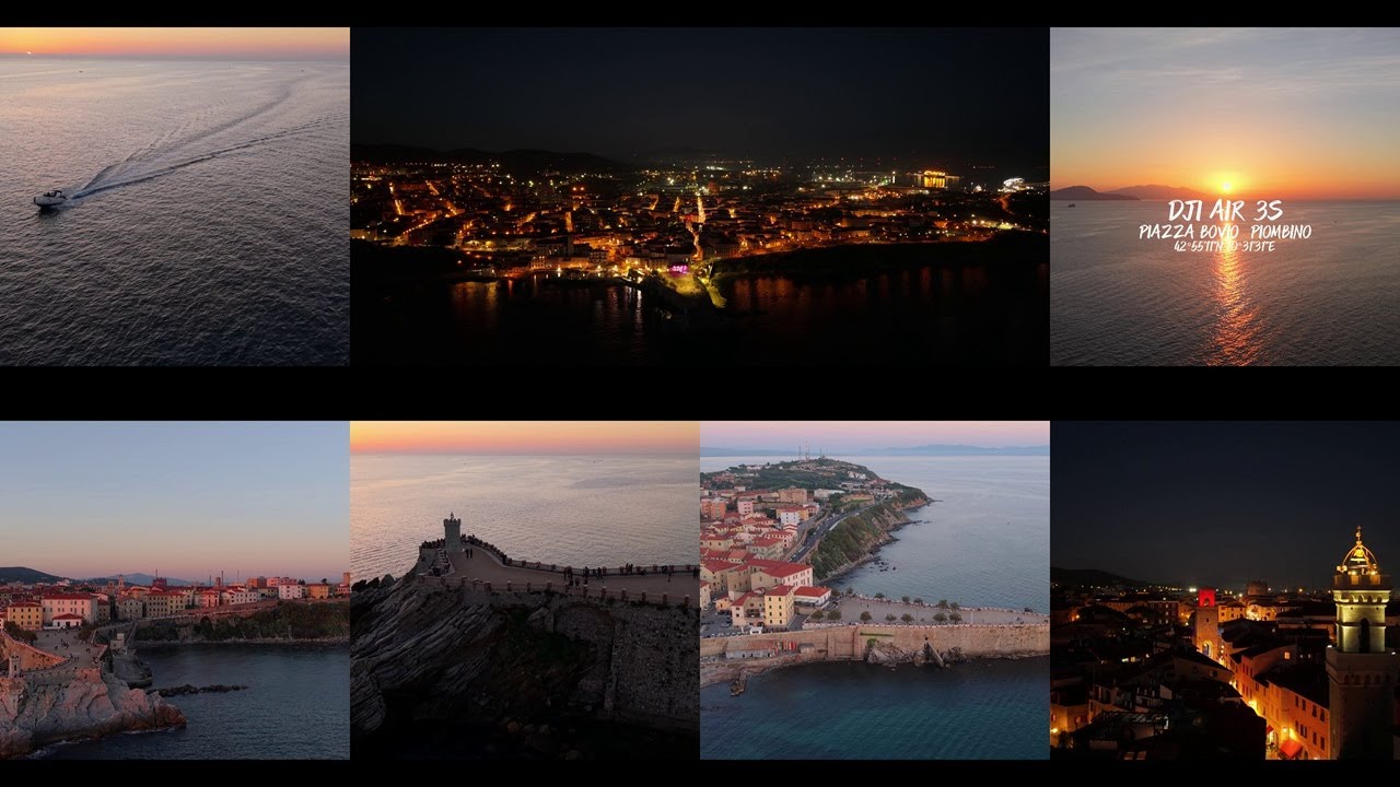 The Video of Piazza Bovio Piombino made by DJI Air 3S | Piazza Bovio Drone Footage | MaicoFpv
