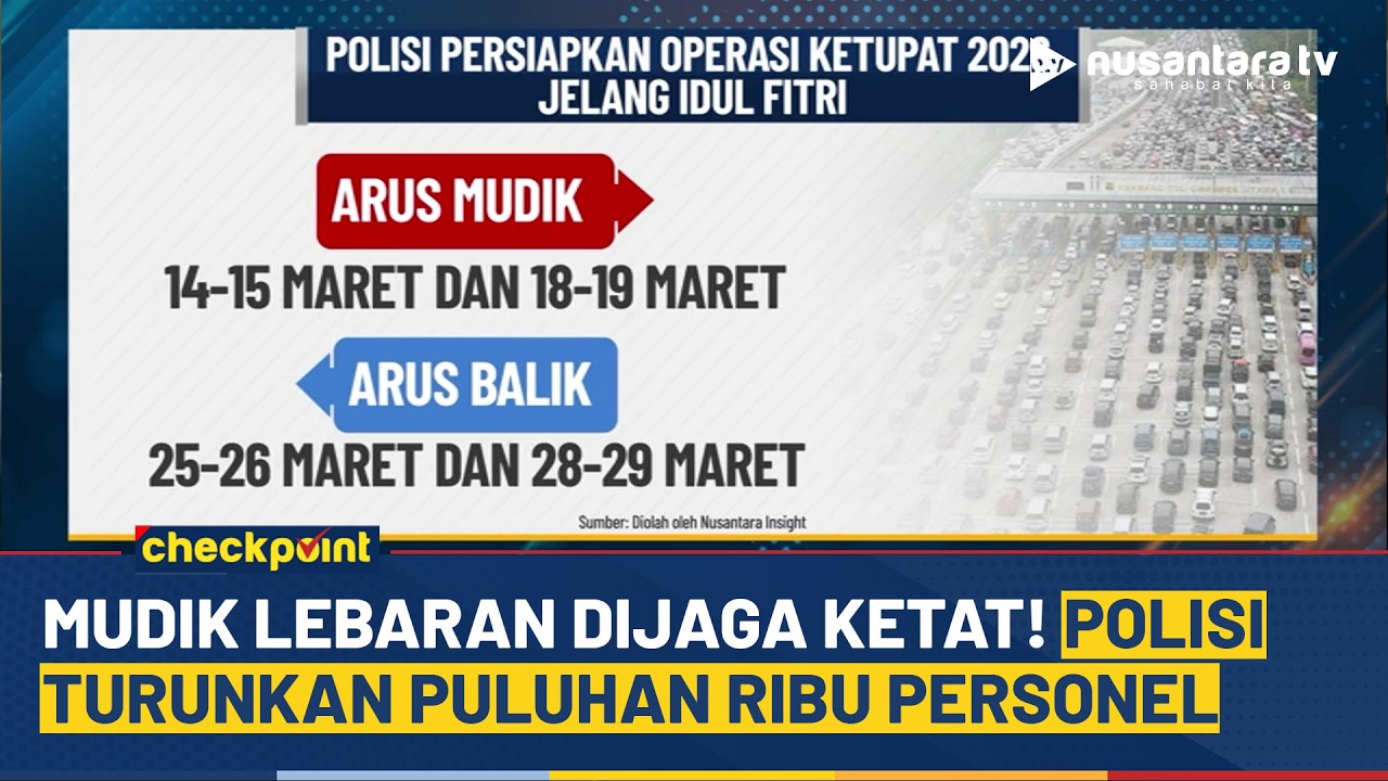 Operasi Ketupat 2026 Dimulai! Puluhan Ribu Personel Disiagakan Amankan Mudik | CHECKPOINT