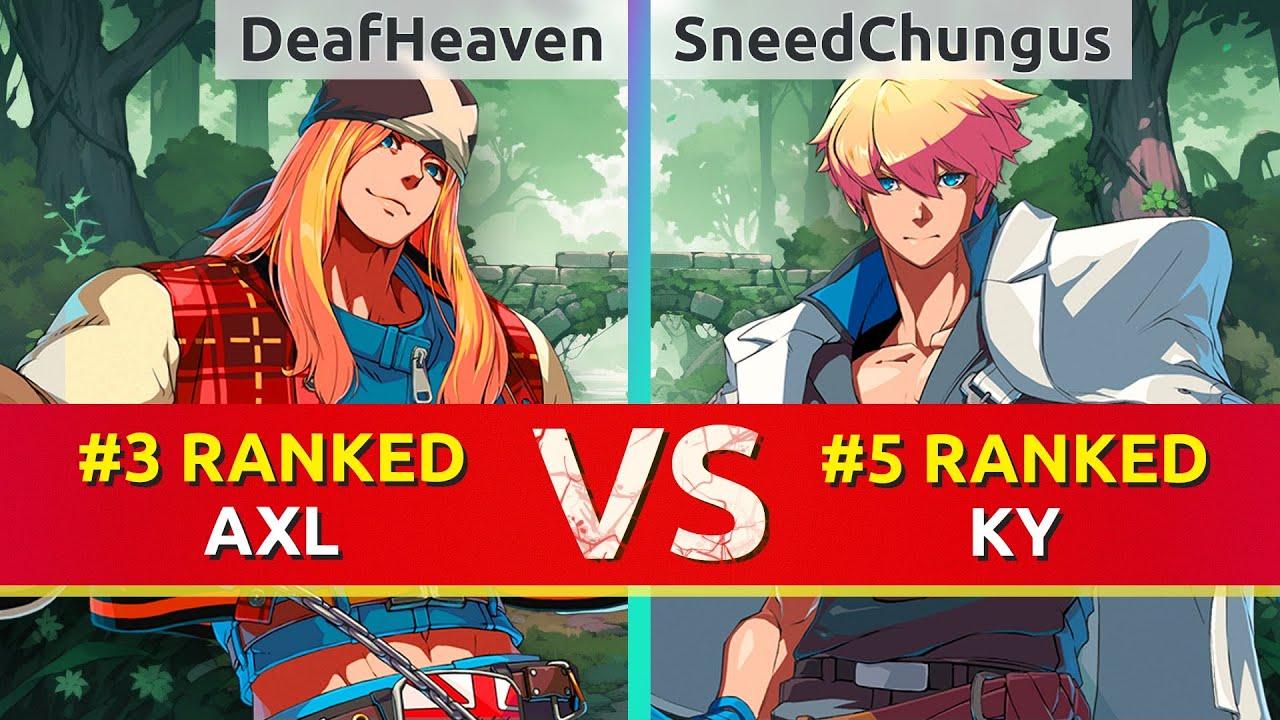 GGST ▰ DeafHeaven (#3 Ranked Axl) vs SneedChungus (#5 Ranked Ky). High Level Gameplay