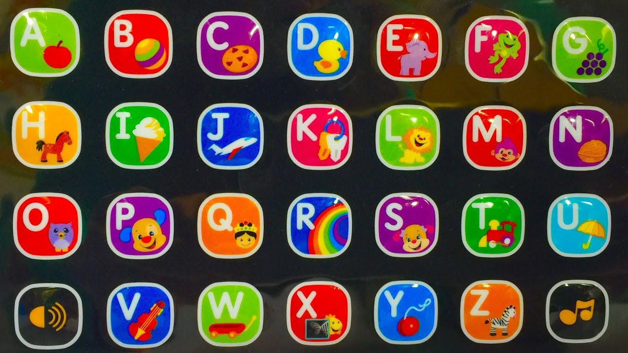 LEARNING for TODDLERS Alphabet and Sounds with FISHER PRICE Smart Stages Musical Tablet!