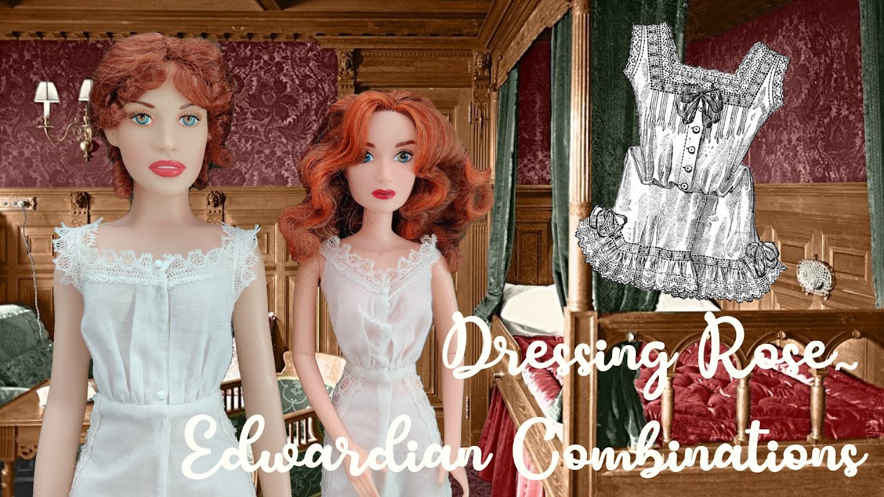 Making Edwardian Underwear for my Titanic Dolls - Titanic 25th Anniversary