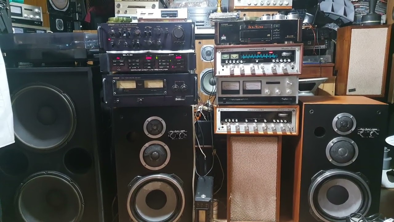 Ресивер MARANTZ модернизированный, акустические системы Fisher Top Speechers STE-1150 модернизиро...