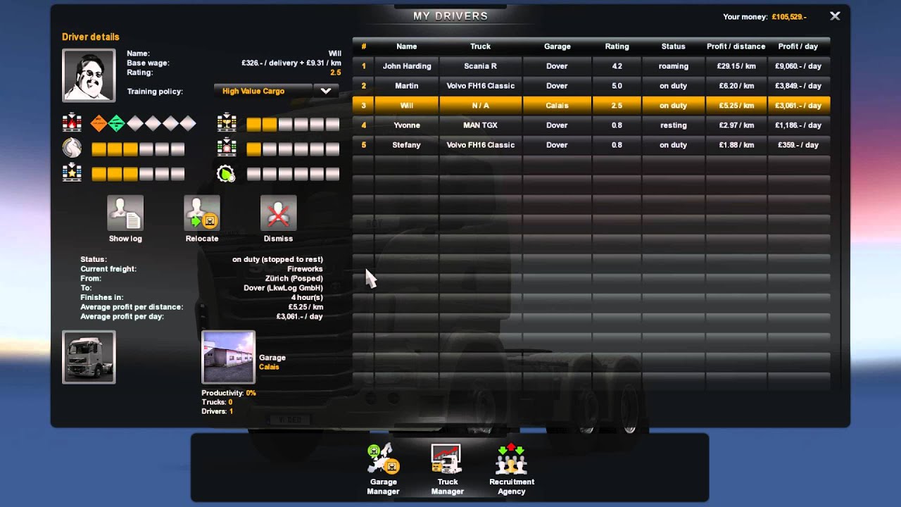 ETS 2   Bought new garage in Calais! 1080P
