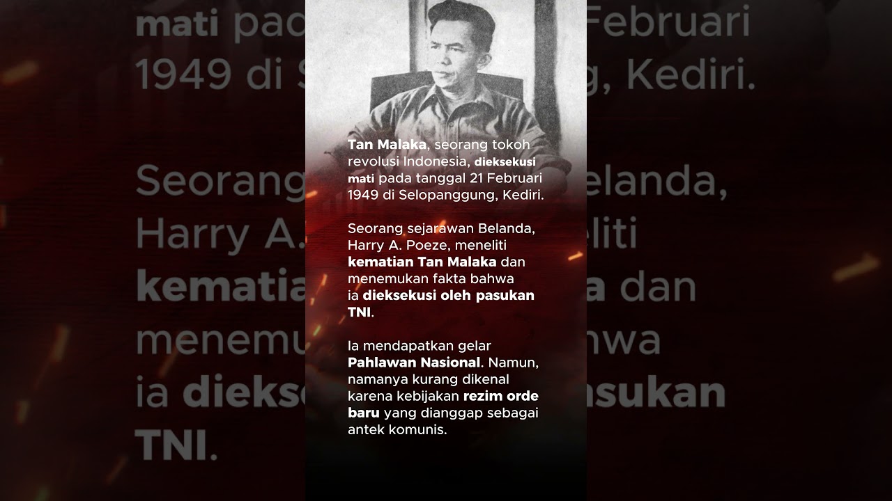 Tan Malaka | Pahlawan Revolusi yang Dibunuh Bangsanya Sendiri 