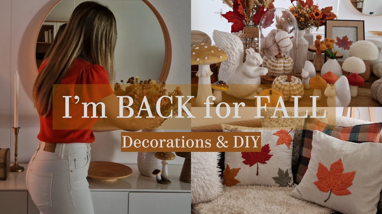 🍁FALL in love with my new decoration ideas and DIY's.🍂