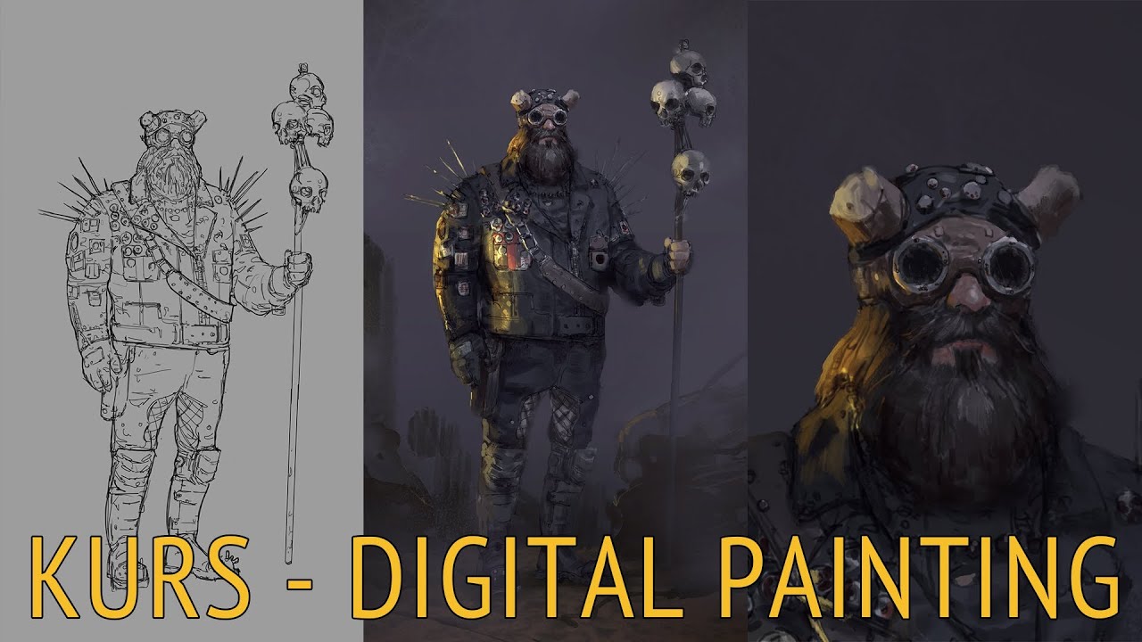 DIGITAL PAINTING - PHOTOSHOP - CHARACTER DESIGN - KURS - TUTORIAL