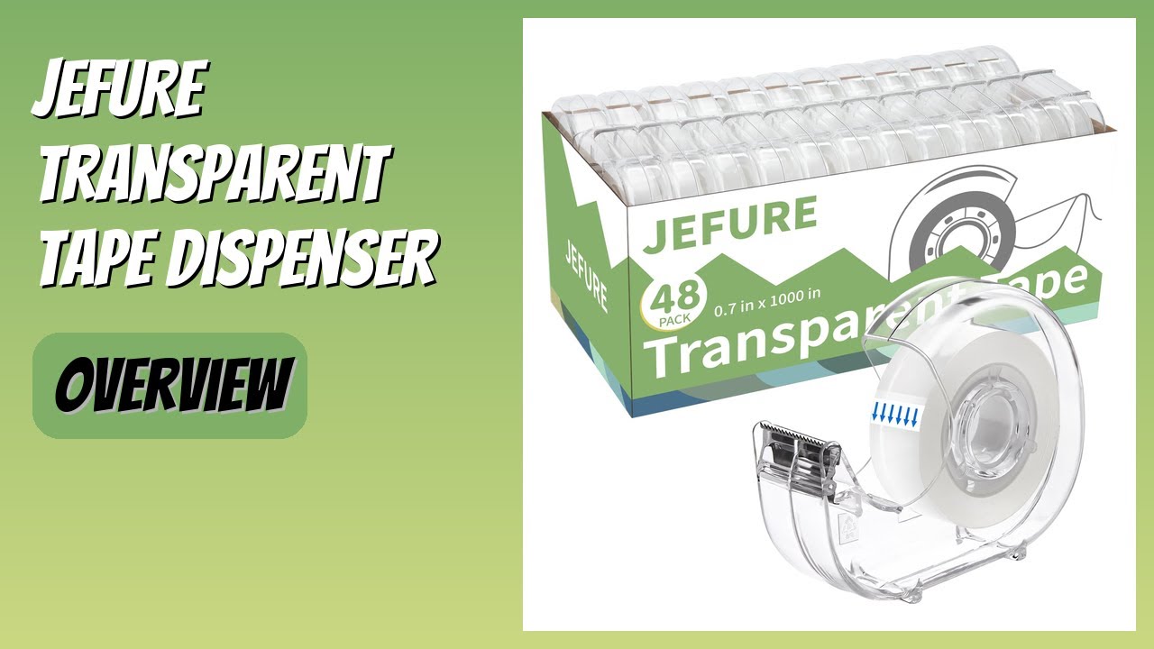 REVIEW (2026): JEFURE Transparent Tape Dispenser. Features