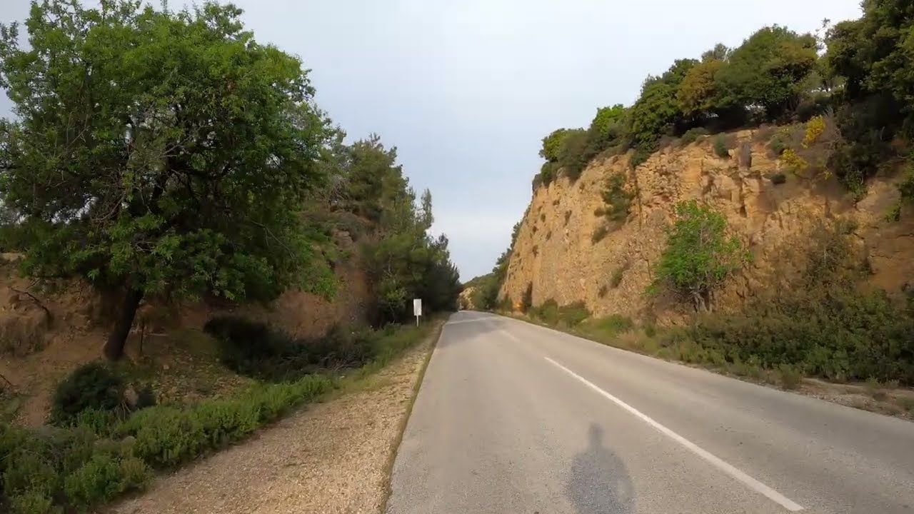 Limenaria to Skala Marion Running 4K, Thassos, Greece, Virtual Running