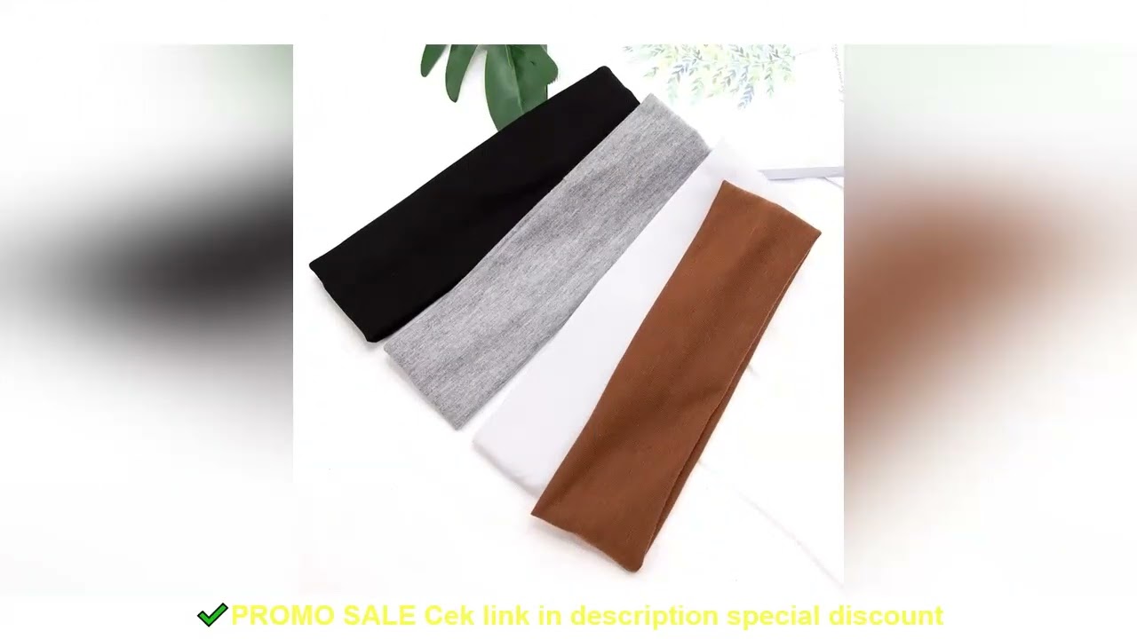Elastic Cotton HairBand Fashion Headbands for Women Men Solid Running Fitness Yoga Hair Bands Stretc