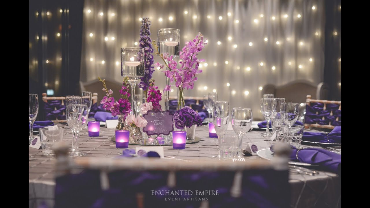 Purple + Silver Wedding, styled by Enchanted Empire, Event Artisans