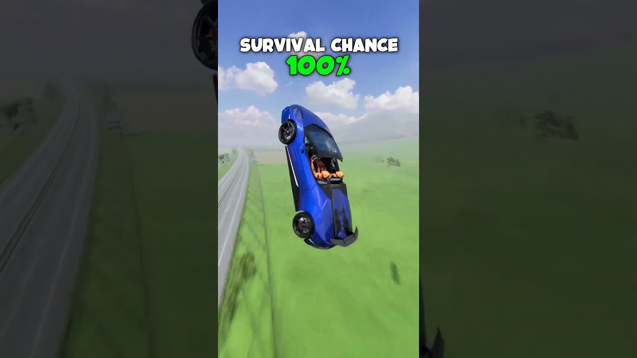 Convertible cars VS 500 MPH acceleration 💥🤯 #Beamng #Beamngdrive