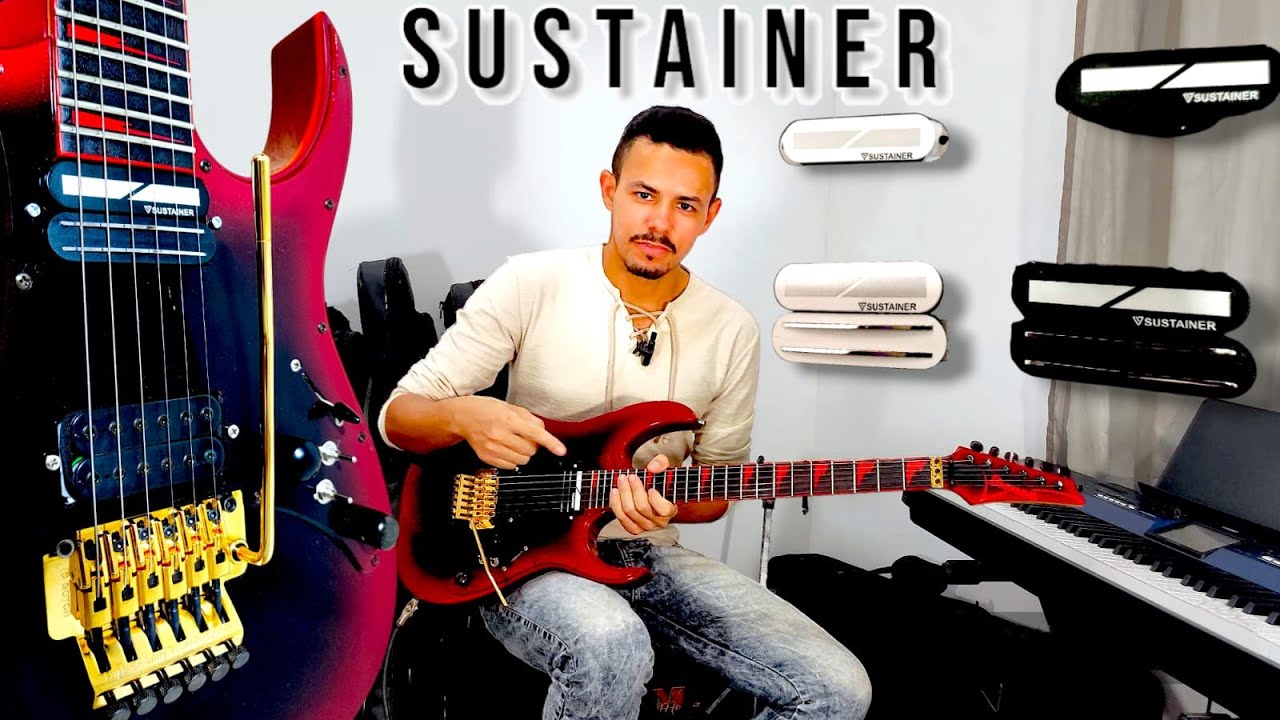 Demonstração Sustainer Steve Vai Comparação Sustainiac Sustainer Fernandes Guitar Ibanez Boss GT100