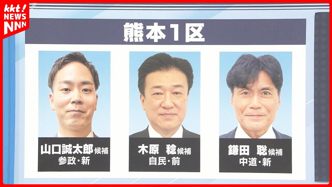 【衆院選2026】有権者県内最多の選挙区 熊本1区の選挙戦を解説