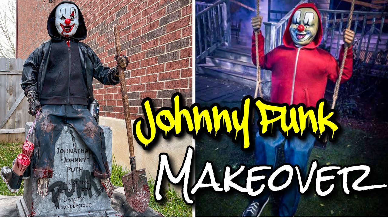 Johnny Punk Makeover - Spirit Halloween 2020 Animatronic Epic Prop Redo + Pneumatic Water Mister