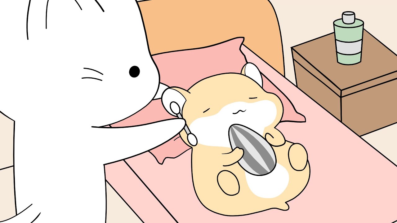 ear cleaning and massage | ASMR animation