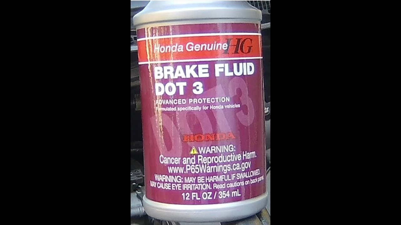 2011 Honda Odyssey Brake Fluid Change