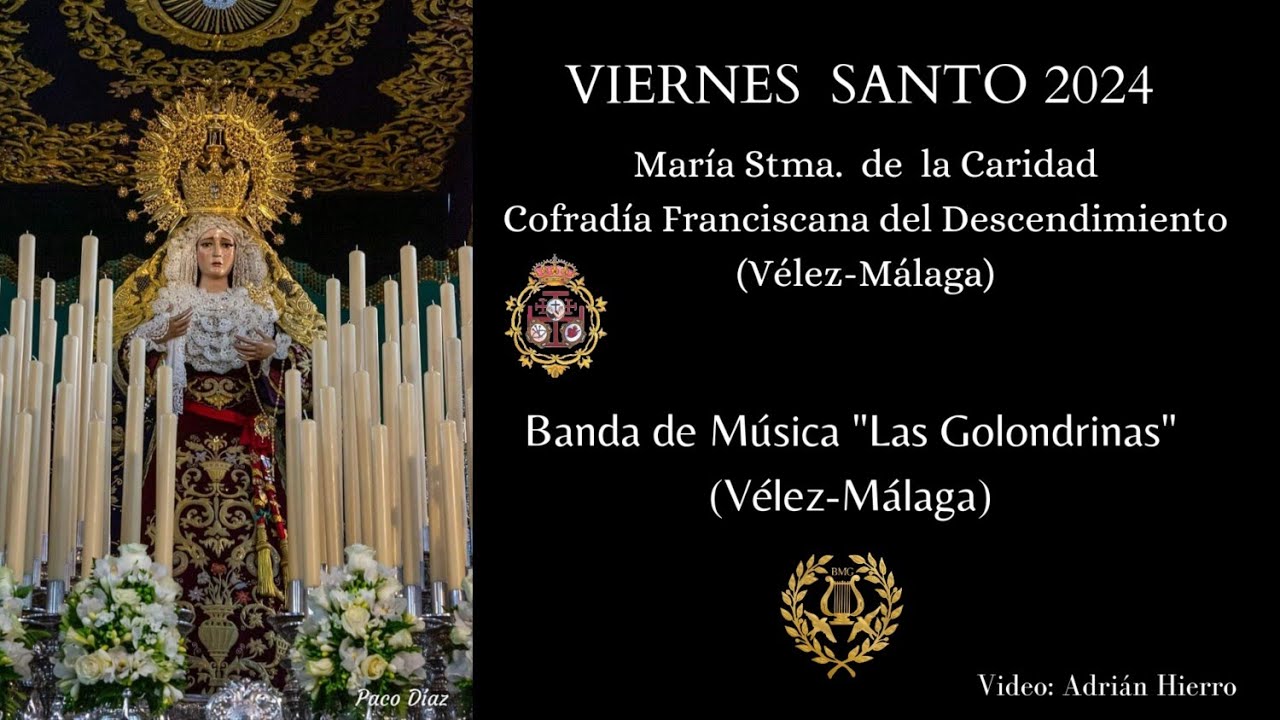 VIERNES SANTO 2024. VIRGEN DE LA CARIDAD. BM LAS GOLONDRINAS.