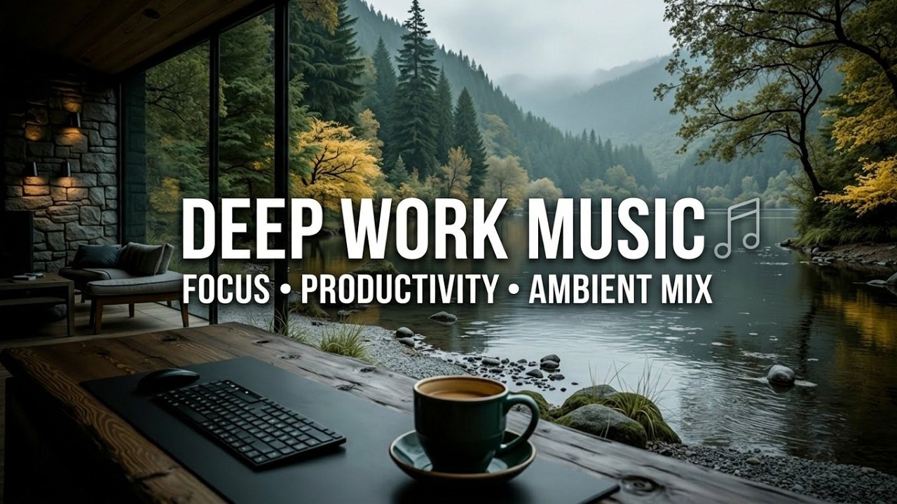 Фоновая музыка для концентрации | Глубокая работа для кодинга | Лесное озеро | Учеба