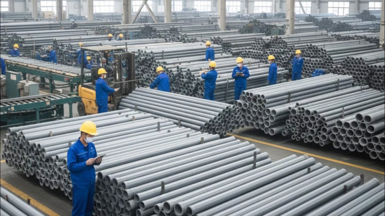 Inside a modern factory: The process of processing plastic waste into PVC pipes worth millions 