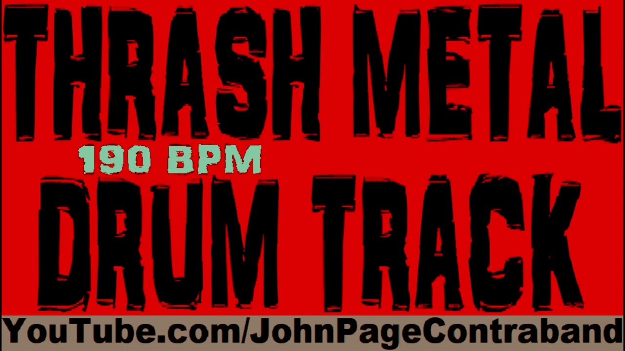 Thrash Drum Track 190 bpm Free Metal Beat