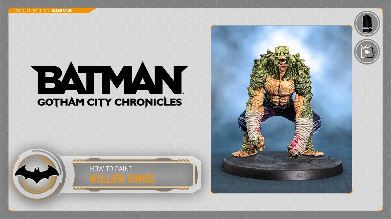 Batman : Gotham City Chronicles - Painting Killer Croc with Citadel Contrast Paints
