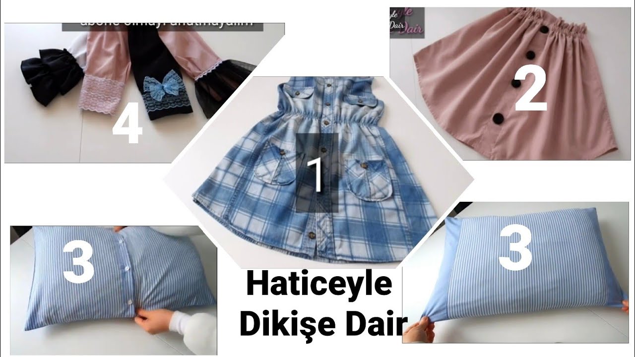 Gömlekten 4 Farklı Tasarım#dıy# gömlektengeridönüşüm#dikiş#