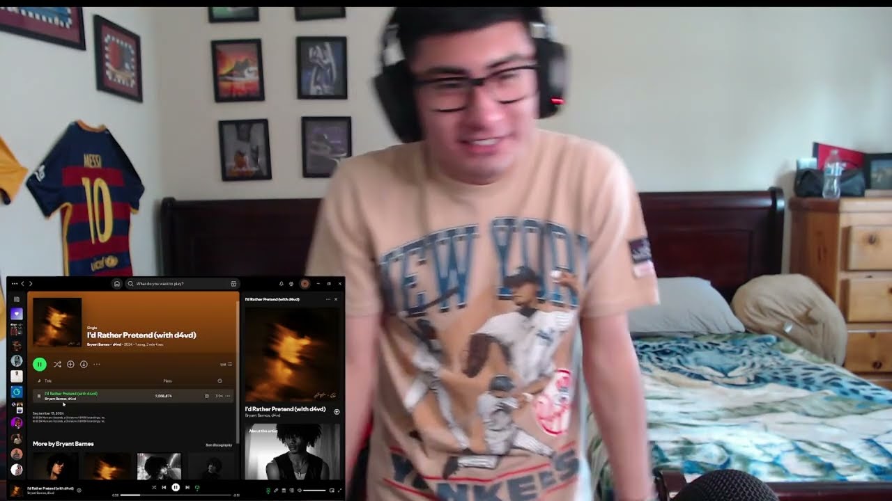 1ST TIME LISTENING TO D4VD!!! BRYANT BARNES - ID RATHER PRETEND REMIX