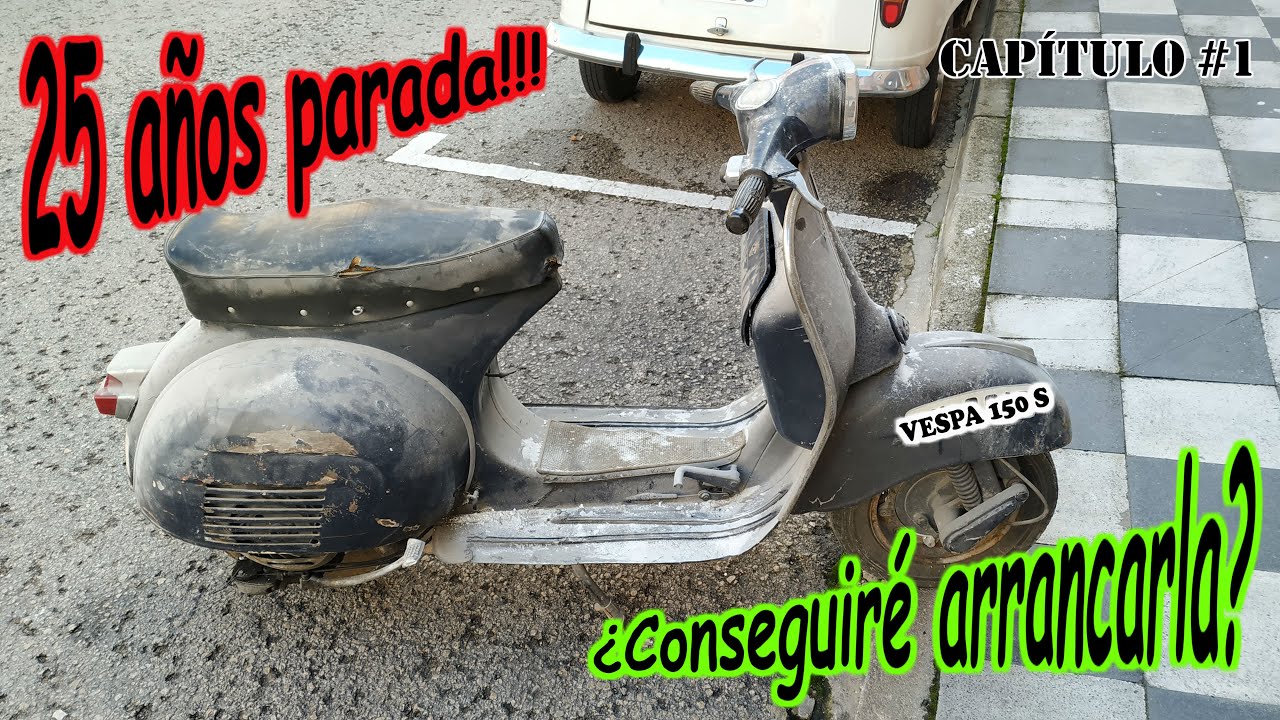 Intento arrancar una Vespa 25 años parada - Capítulo #1