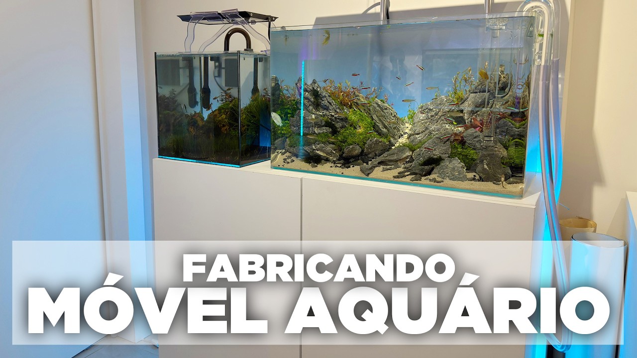 Fiz um MÓVEL PARA AQUÁRIO de MDF economizando MUITO! - Veja como fazer