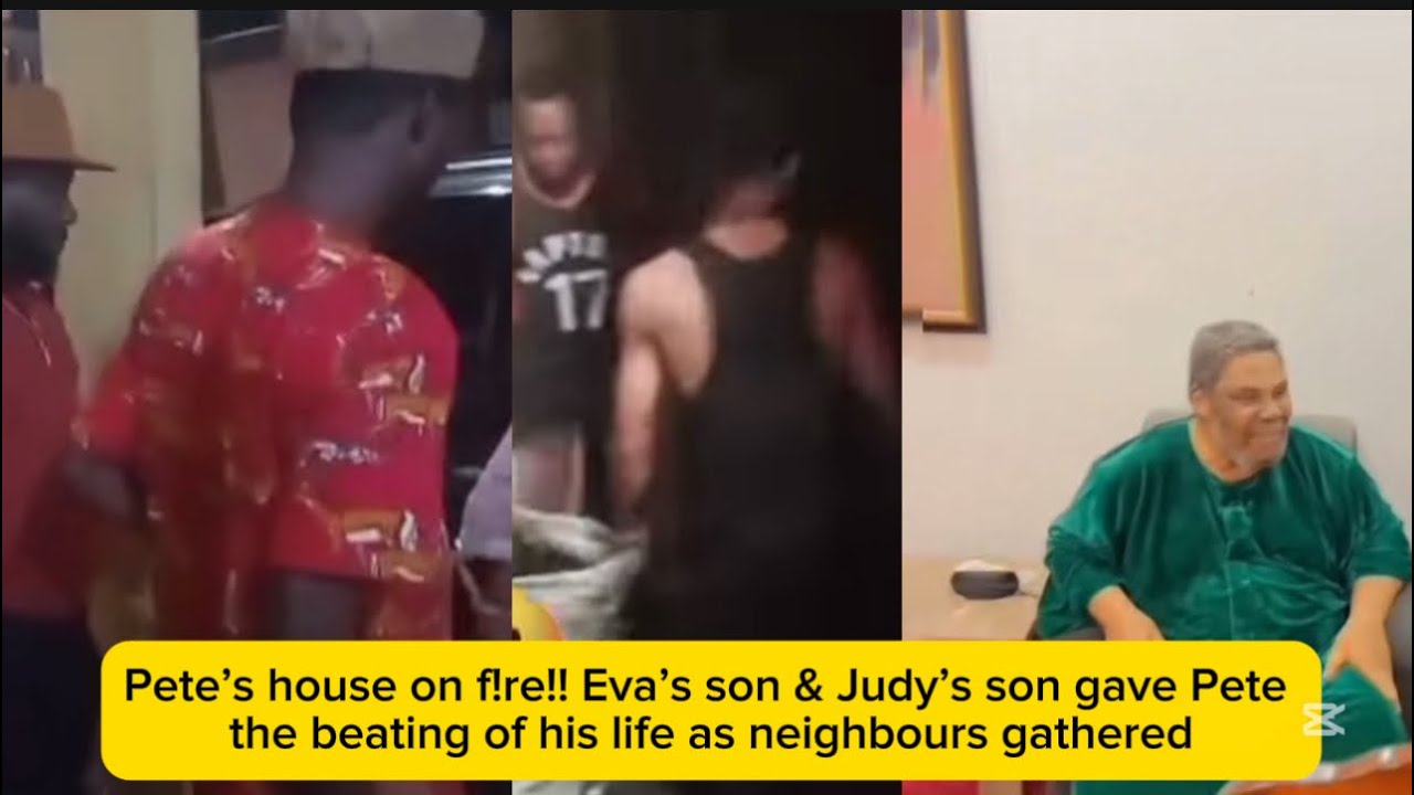 Pete’s house on f!re!! Eva’s son & Judy’s son gave Pete the beating of his life as neighbours gath…